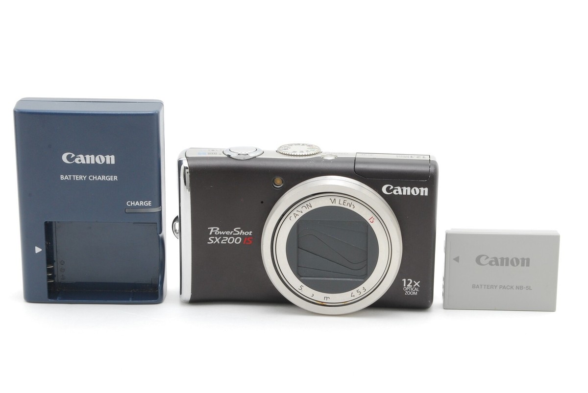 4056 Canon PowerShot SX200IS ブラウン 美品 Near Mint] Canon Powershot SX200 IS Brown Compact Digital