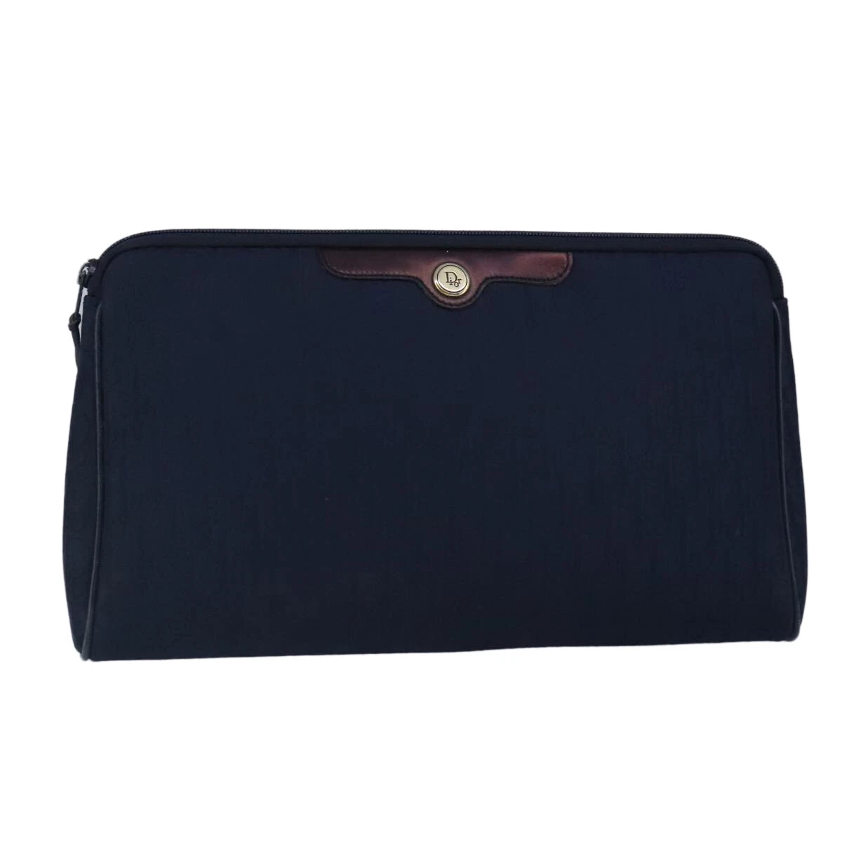Sac pochette toile Christian Dior trotteur toile marine authentique ti2368