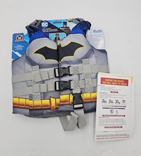 SwimWays DC Batman PFD Life Jacket with Adjustable Buckle Size 33-55 Lbs NWT