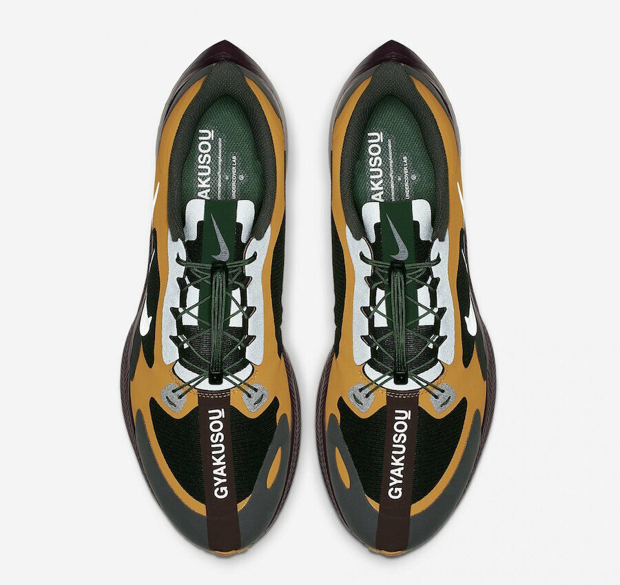 Nike MEN'S Zoom Pegasus 35 Turbo GYAKUSOU GOLD DART Green Nike MEN'S Zoom Pegasus 35 Turbo GYAKUSOU GOLD DART Green