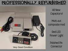 Recapped Nintendo NES Toploader. NES-101. Modded w/ composite Multi-out & light!