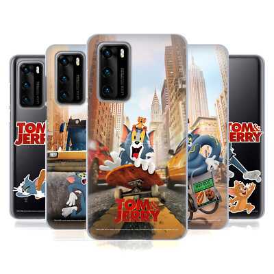 OFFICIAL TOM AND JERRY MOVIE (2021) GRAPHICS SOFT GEL CASE FOR HUAWEI PHONES 4