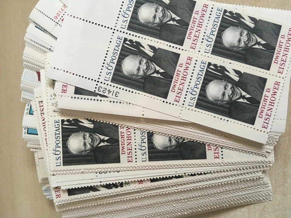 Group of 100 different Plate blocks of 4  4 cent 5 cent 6 cent  MNH OG - Image 3 of 4