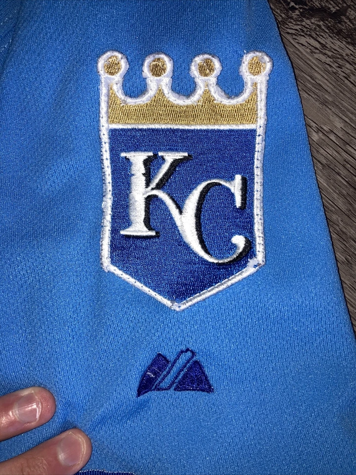 Billy Butler Kansas City Royals #16 Blue Majestic Jersey 56 SEE PHOTOS - Image 4 of 4