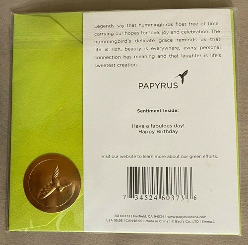 PAPYRUS Biglietto Auguri Compleanno Torta Rialzata Candele Fiori NUOVO - Foto 2 di 3