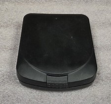 LASERLINE COMPACT DISK HOLDER - HARD PLASTIC CASE BLACK - HOLDS 12 CD DISKS