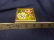 Mirrored Beveled Glass Trinket/Jewelry Box With Flowers