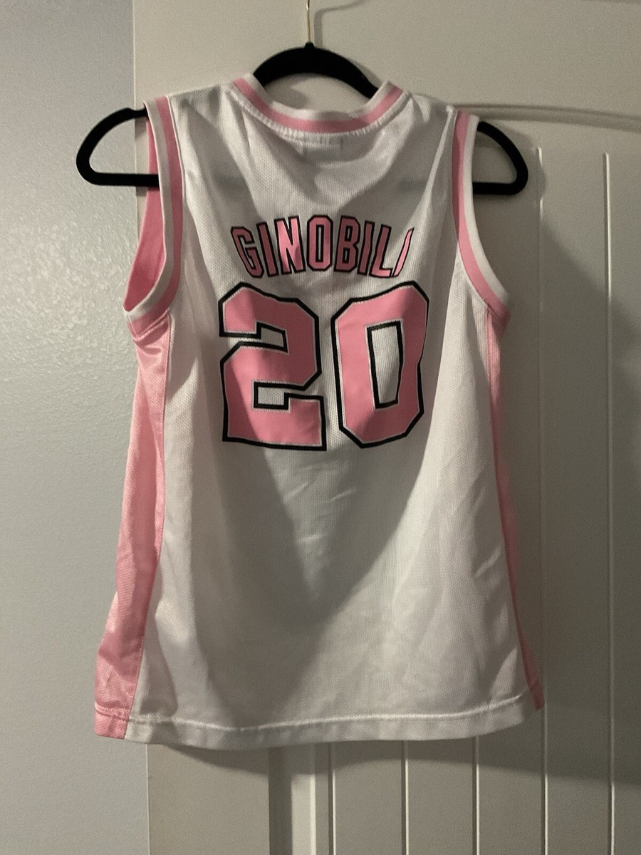 NBA 4 Her Reebok White Pink Manu Ginobili San Antonio Spurs