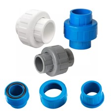 20mm - 110mm PVC Pipe Union Connector Joint Weld Solvent Pressure Pipe Fittings