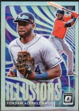 Yordan Alvarez Rookie card 2020 Donruss Optic Illusions Holo #6