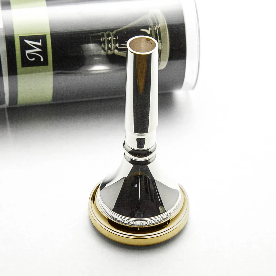 Original Marcinkiewicz 12 Vástago Pequeño Borde Oro 24K y Taza Trombón Boquilla NUEVO Foto 4 de 4