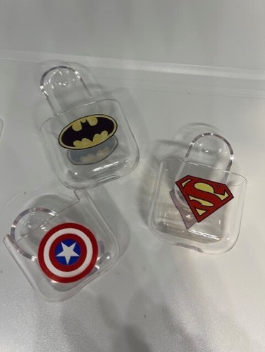 custodia cuffie Air pods protezione auricolari cover case batman superman c a - Bild 2 von 4
