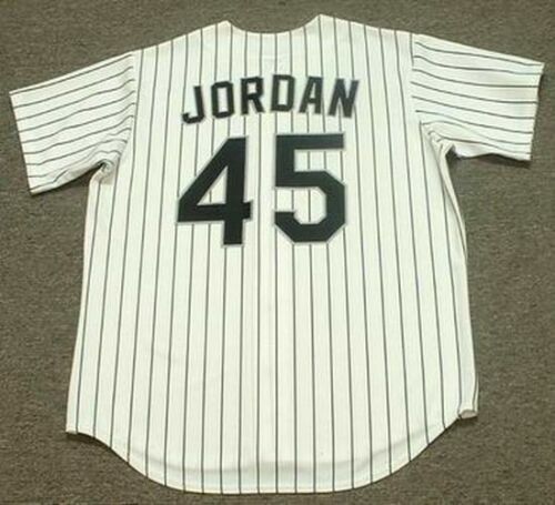 gray Birmingham Barons Michael Jordan (45) Majestic stitched