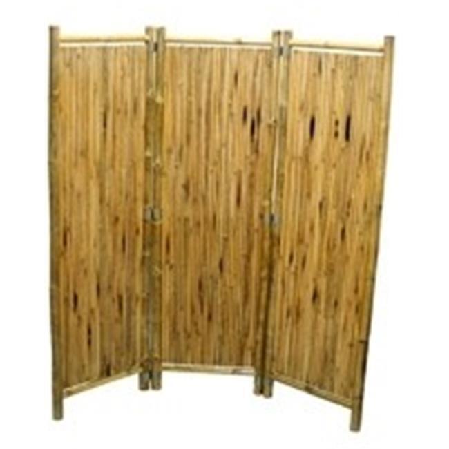 Bamboo54 Round Sticks 3 Panel Bamboo Screen Room Divider Bamboo54 Round Sticks 3 Panel Bamboo Screen Room Divider