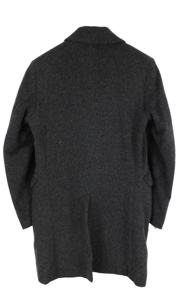 DIESEL Coat Men's LARGE Wool Mohair Blend Notch Lapel Lined Button - Image 2 of 4