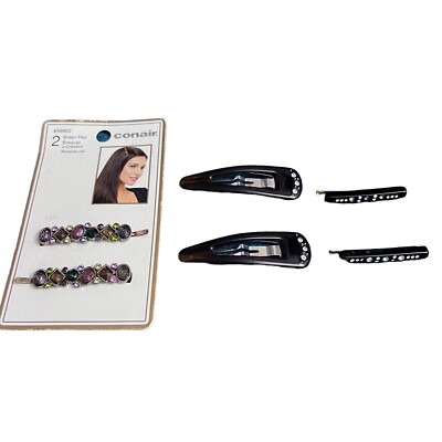 Large Lot Of Vintage Hair Accessories Barrettes, Hair Clips, Combs, Etc. Quality s-l400.jpg main image 3