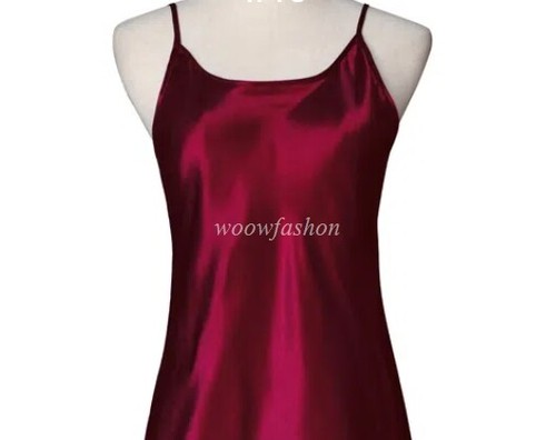 Damen Satin Seide Camisole Tank Tops Camis Top Spaghettiträger Weste T-Shirt Bluse Tee - Bild 37 von 41