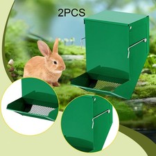2 Pieces Rabbit Feeder for Cage Small Animal Food Dispenser Versatile Space