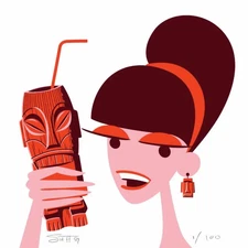 SHAG, Josh Agle, framed and matted art prints