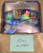 Disney Lorcana D100 Gift Set Rise of the Floodborn - New Sealed - Promo Cards