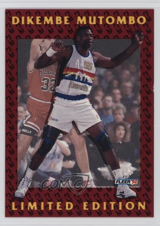 1991-92 Fleer Limited Edition Dikembe Mutombo #10 Rookie RC HOF 1jj7