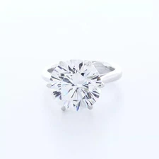 Classic Solitaire Engagement Ring 14K Gold 7.21 CT Round Lab-Grown Diamond G VS1