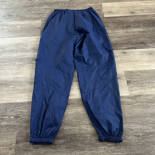 Vintage Nike Track Pants Windbreaker F.I.T. Tailwind Logo Navy 90s Men’s Large - Picture 2 of 12