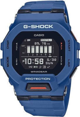CASIO Herrenarmbanduhr G-SHOCK GBD-200-2ER Smartwatch Resin Blau 49mm B-WARE