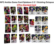 27Pcs / Set PVC NFC Amiibo Game Cards for Switch Splatoon 3 2 1 Octoling Octopus