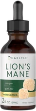 Lions Mane Extract Liquid | 2 Fl Oz | Vegetarian Tincture | by Carlyle 