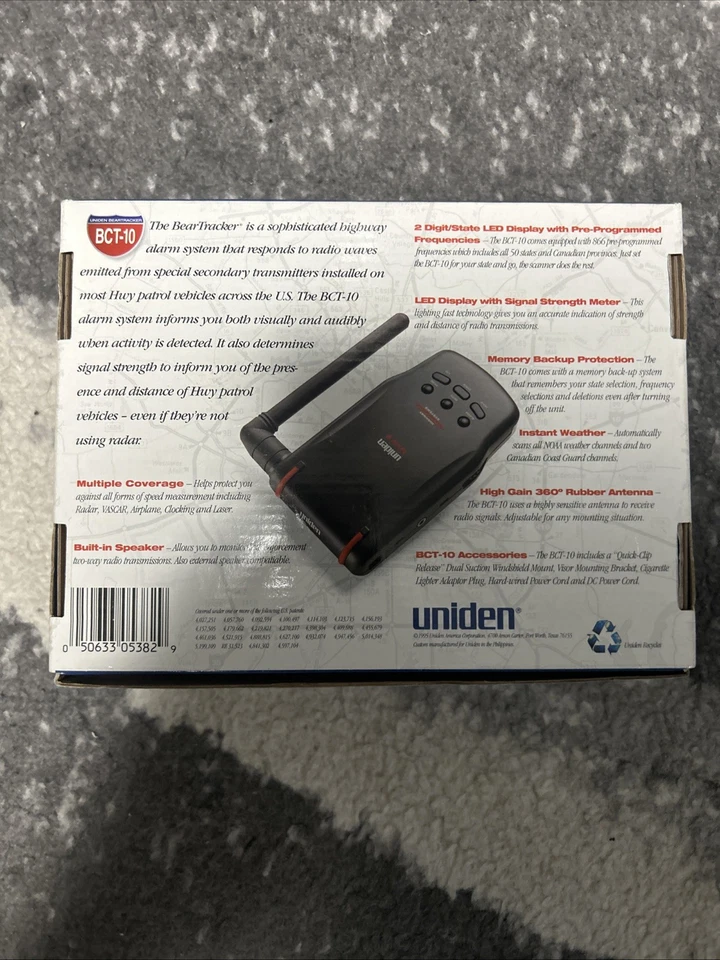 NEU Uniden BCT-10 BearTracker Autobahn Informationssystem und Scan Radio - Bild 2 von 4