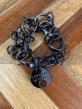 Thomas Wylde Black Chain Bracelet