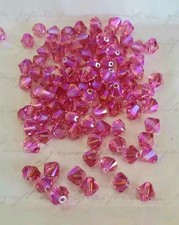 Swarovski 5328 6mm bicone beads, Rose Shimmer 2X 12pcs