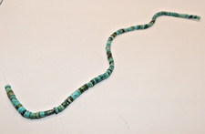 Turquoise 5mm x 3mm Heishi Disks 16" strand 