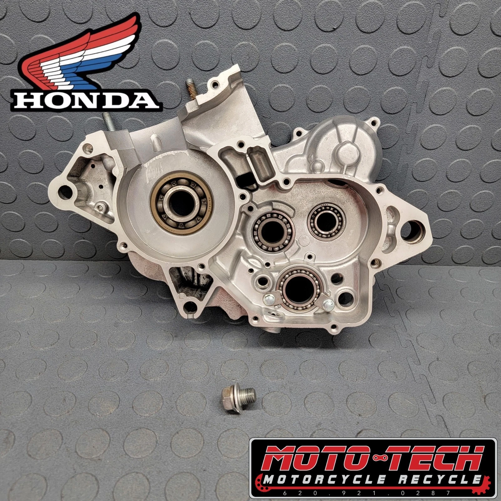 ✅ 2001 HONDA CR125R RIGHT CRANKCASE 🏁 11100-KZ4-L10 CRANK CASE BLOCK  317 ✅