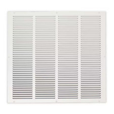 20 In. X 20 In. Steel Return Air Grille in White
