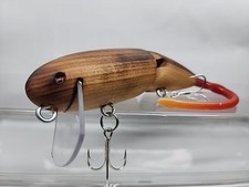 💲WOOD SWIMBAIT,EL RATÓN,2 TONE MATTE BROWN RAT, WOODEN TOPWATER,VERY RARE RUN🥇
