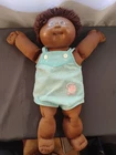 Vintage 1984 Cabbage Patch Kids AA Boy Doll Yarn Hair Elephant Overalls