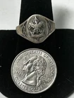 Vtg Sterling Silver Boy Scout Ring Size 9 R3145