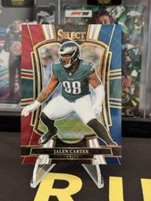 2025 Select Jalen Carter #191 Tri-Color Premier Level Prizm /299 Eagles