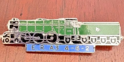 LNER A3 Pacific Lok Abzeichen E.R 4-6-2 Emaille Eisenbahn Anstecknadel Brosche Sammlerstück