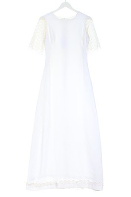 CHARMANT Cocktailkleid Damen Kleid Gr. DE 36 weiß Casual-Look