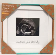 New SONOGRAM ULTRASOUND FRAME - "We Love You Already" Keepsake Gift in Box