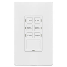 1-Hour Countdown Timer Switch, for Bathroom Exhaust Fans, Heaters, Lights, LED I