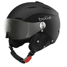 (TG. 59-61 cm) Bollé Backline Visor Soft, Casco da Sci Unisex Adulto, Nero/Arge