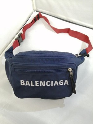 Balenciaga Body Bag dunkelblau x rot Gürtel Top Zustand gebraucht