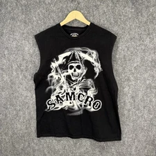 Sons of Anarchy SAMCRO Muscle Tank Mens L Black 2015