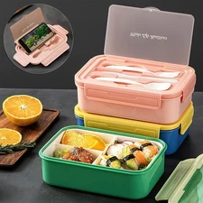 Lunch Box For Kids Adults Leak-Proof Bento Food Container Picnic Storage Box 