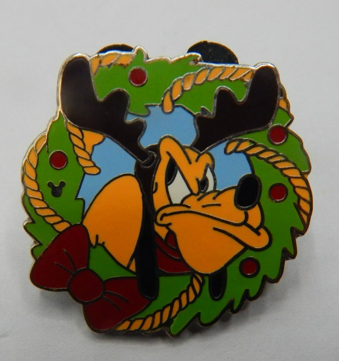 AUTHENTIC DISNEY HIDDEN MICKEY PLUTO HOLIDAY WREATH GRINCHY PIN