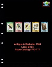$9.15 Scott Value - 1984 ANTIGUA Birds Wildlife Caribbean Sea CV MNH NH UMM